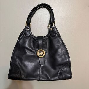Michael Michael Kors black leather bag